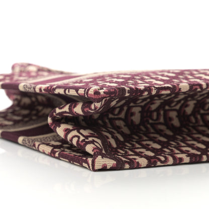 Christian Dior Oblique Medium Book Tote Burgundy Multicolor 9 of 10