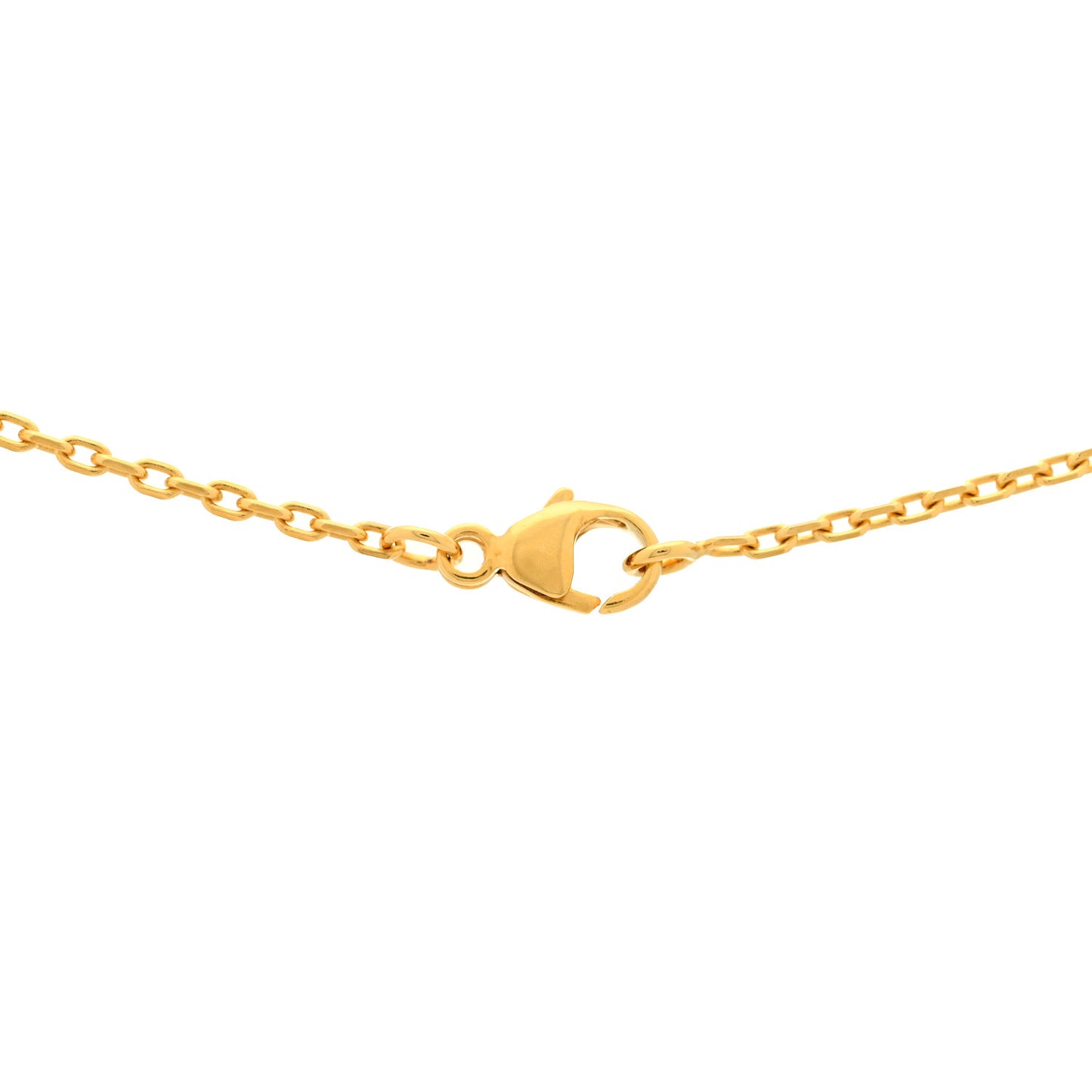 Lacquered Gold Mini Pop H Pendant Necklace Anemone