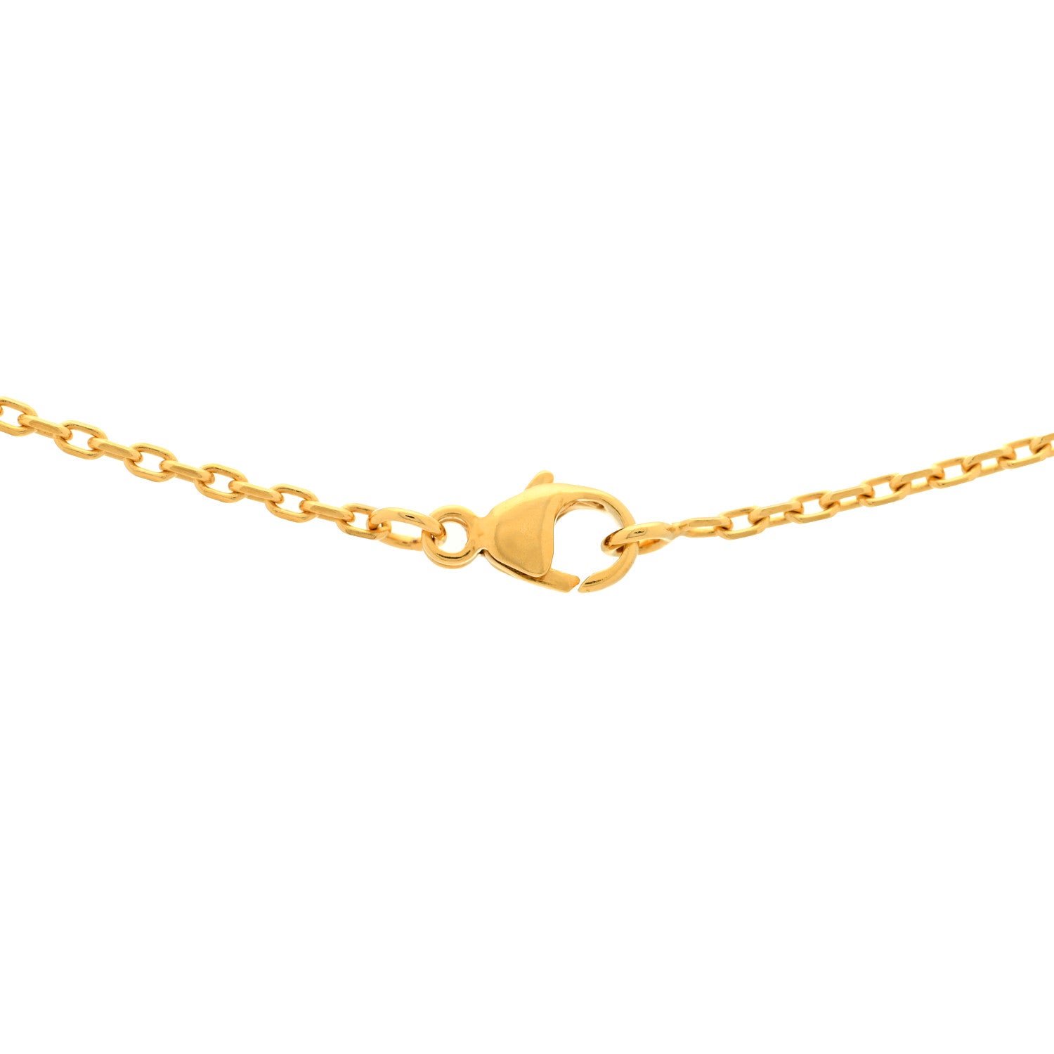 Hermes Lacquered Gold Mini Pop H Pendant Necklace Anemone 4 of 5
