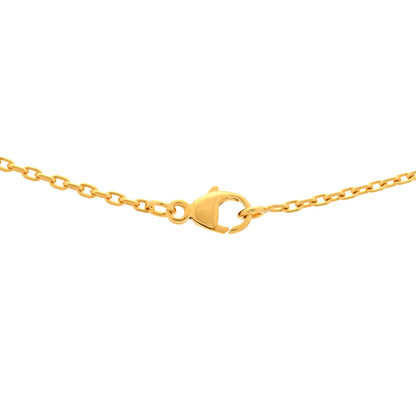Hermes Lacquered Gold Mini Pop H Pendant Necklace Anemone 4 of 5