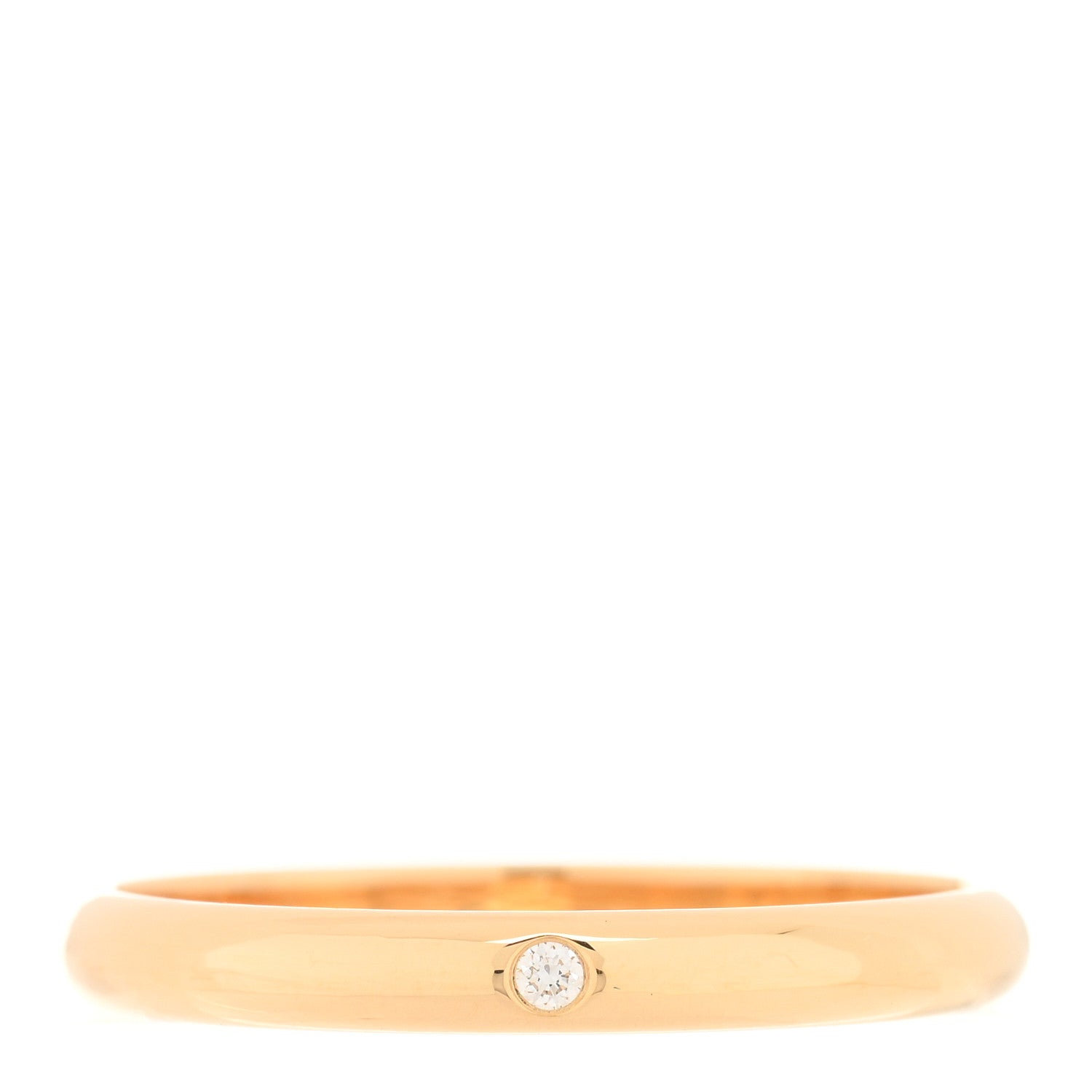 Cartier 18K Yellow Gold Diamond 2.6mm 1895 Wedding Band Ring 58 8.25 1 of 4