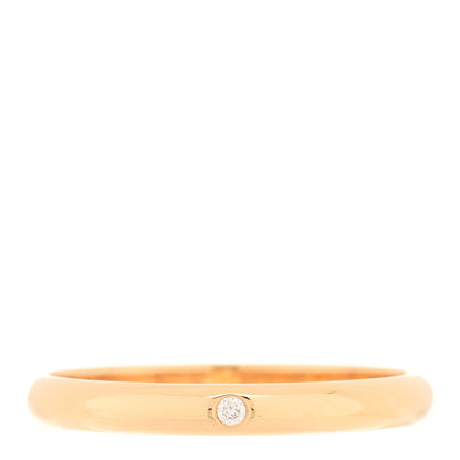 Cartier 18K Yellow Gold Diamond 2.6mm 1895 Wedding Band Ring 58 8.25 1 of 4