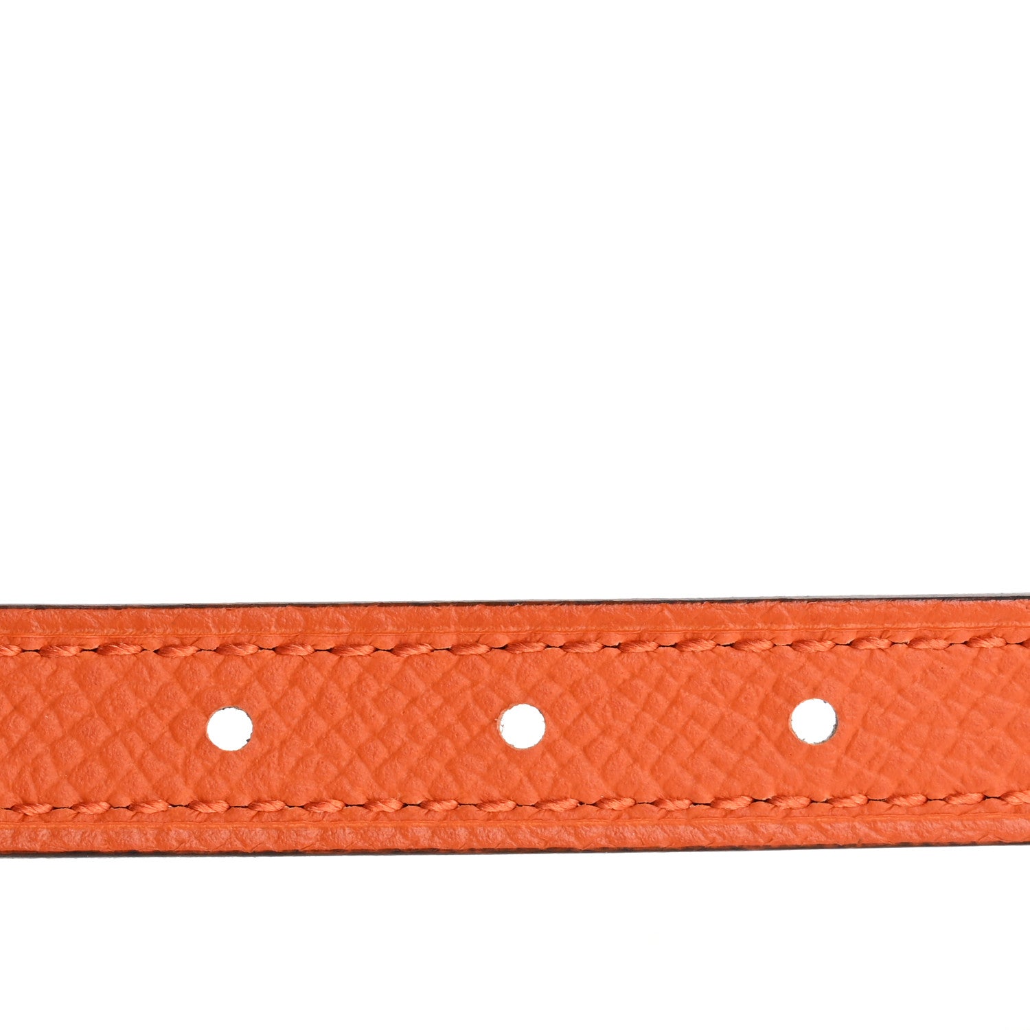 Hermes Swift Epsom 13mm Gamma Belt 80 32 Black Orange 4 of 6