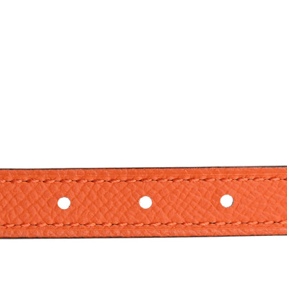 Hermes Swift Epsom 13mm Gamma Belt 80 32 Black Orange 4 of 6