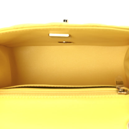 Chanel Lambskin Quilted Mini Square Flap Yellow 5 of 10