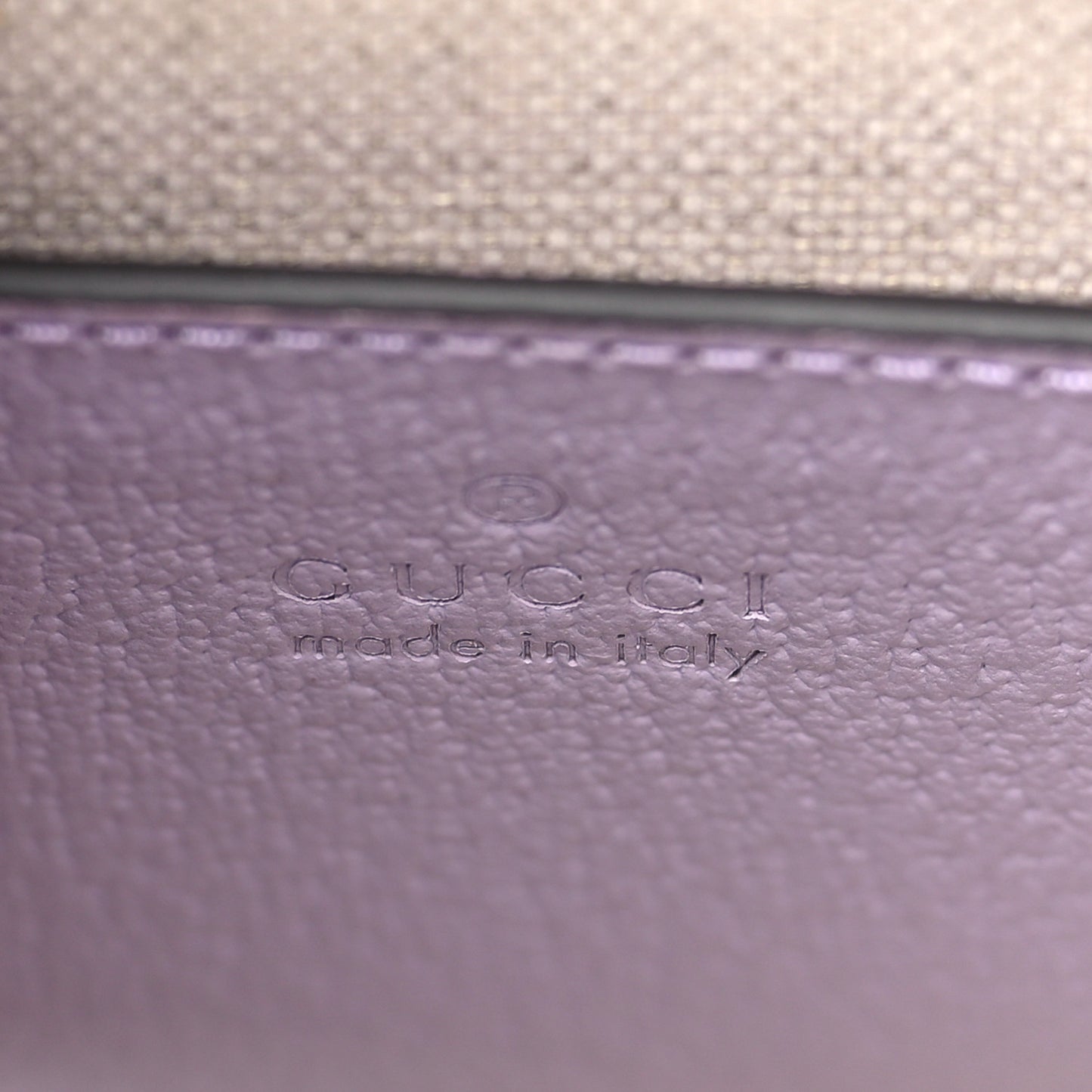 Monogram Jumbo GG Textured Dollar Calfskin Mini Tote Bag Beige Lapis