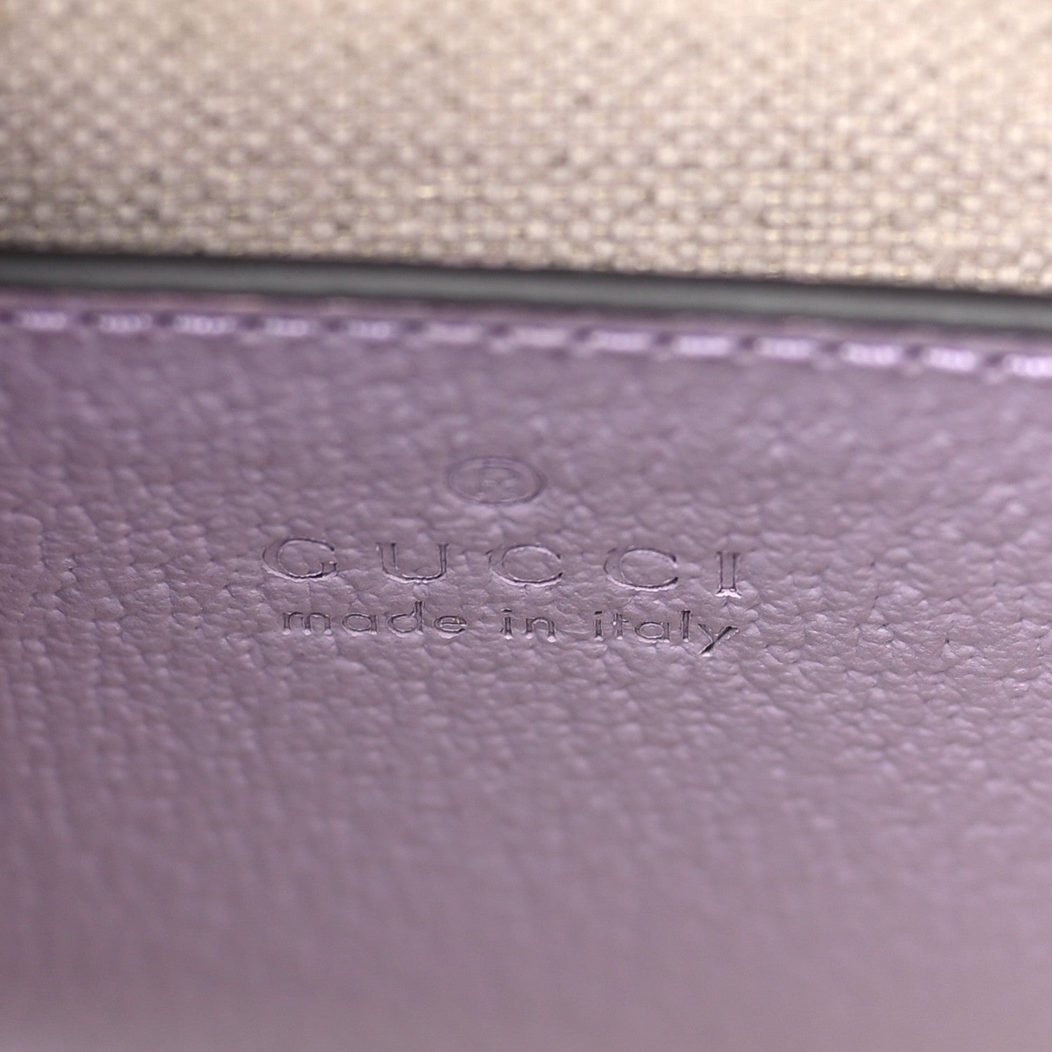 Gucci Monogram Jumbo GG Textured Dollar Calfskin Mini Tote Bag Beige Lapis 6 of 11