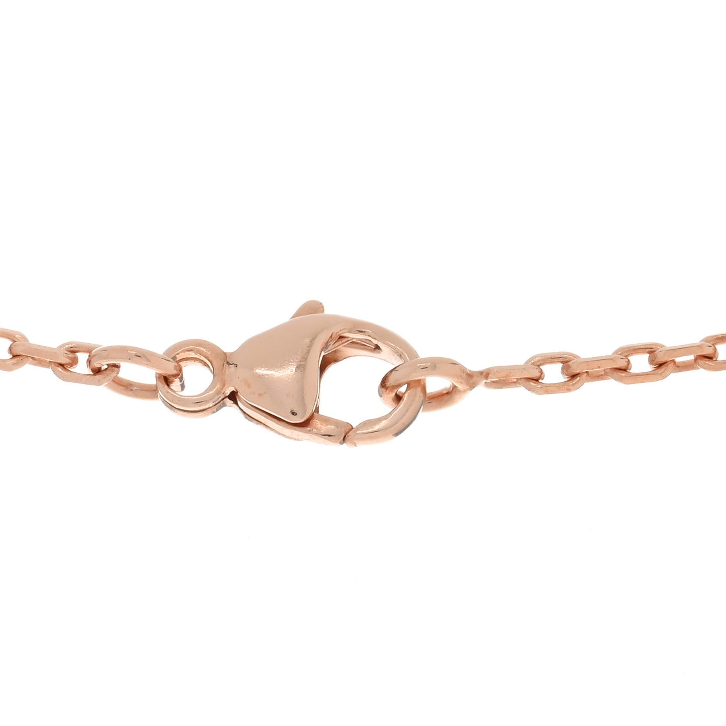 Lacquered Rose Gold Mini Pop H Pendant Necklace Rose Dragee