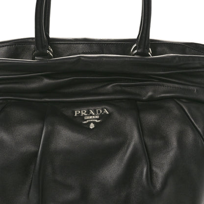 Prada Nappa Frills Tote Black 7 of 9