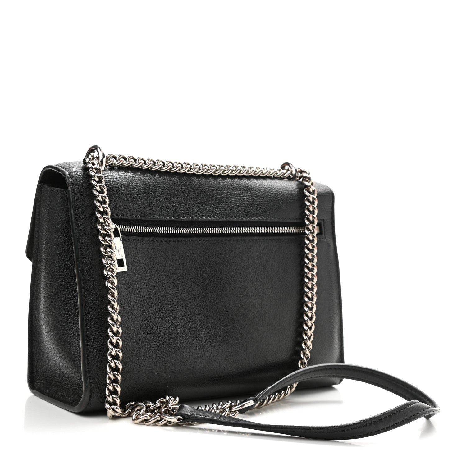 Louis Vuitton Soft Calfskin Mylockme Chain Bag BB Black 3 of 15