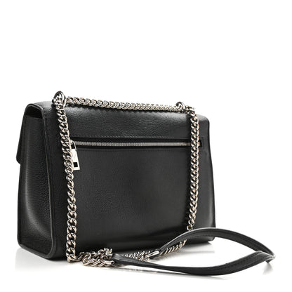 Louis Vuitton Soft Calfskin Mylockme Chain Bag BB Black 3 of 15
