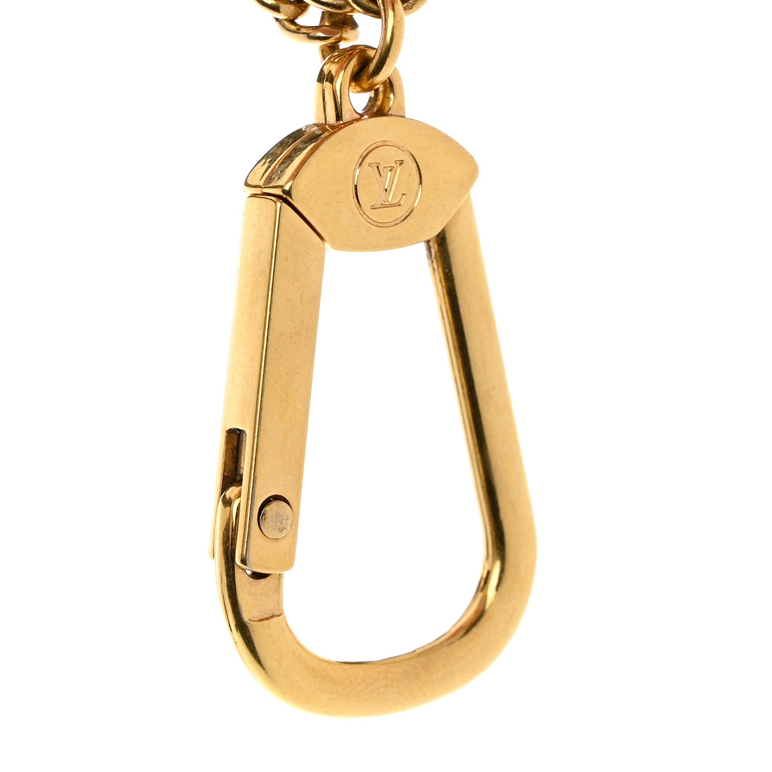 Louis Vuitton Leopard Heart Bag Charm Key Holder Blue Infini 3 of 4