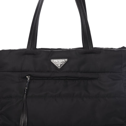 Prada Tessuto Nylon Bomber Tote Black 8 of 10