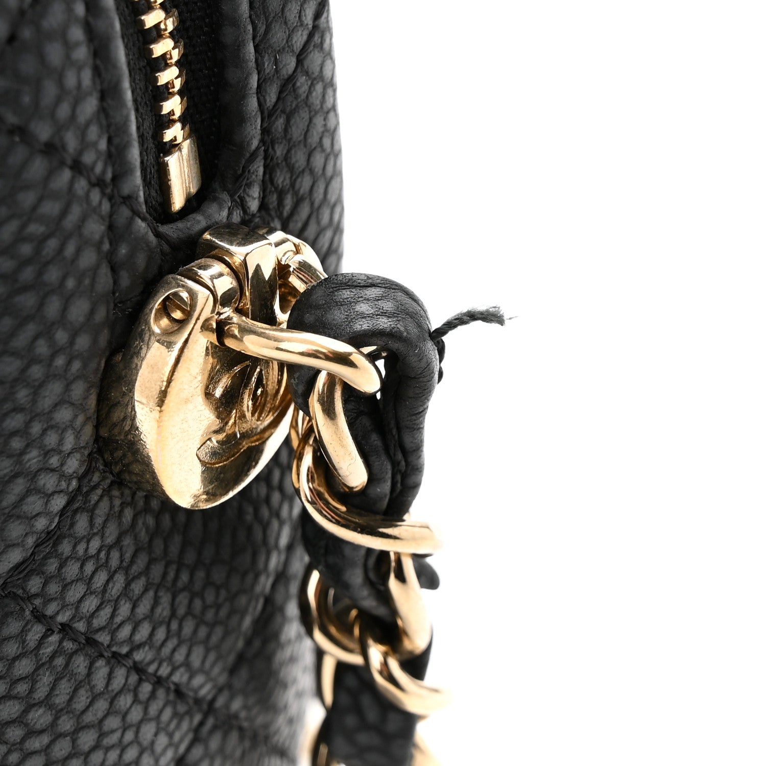 Chanel Iridescent Caviar Quilted Small Coco Tassel Camera Case Black 11 of 11