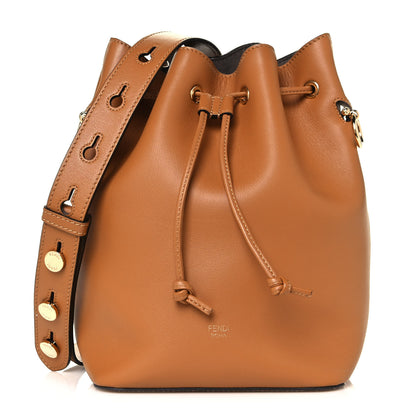 Fendi Vitello Grace Matte F is Fendi Grande Mon Tresor Bucket Bag Nocciola 1 of 13