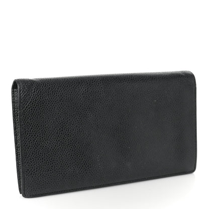 Chanel Caviar Timeless CC Yen Wallet Black 3 of 11