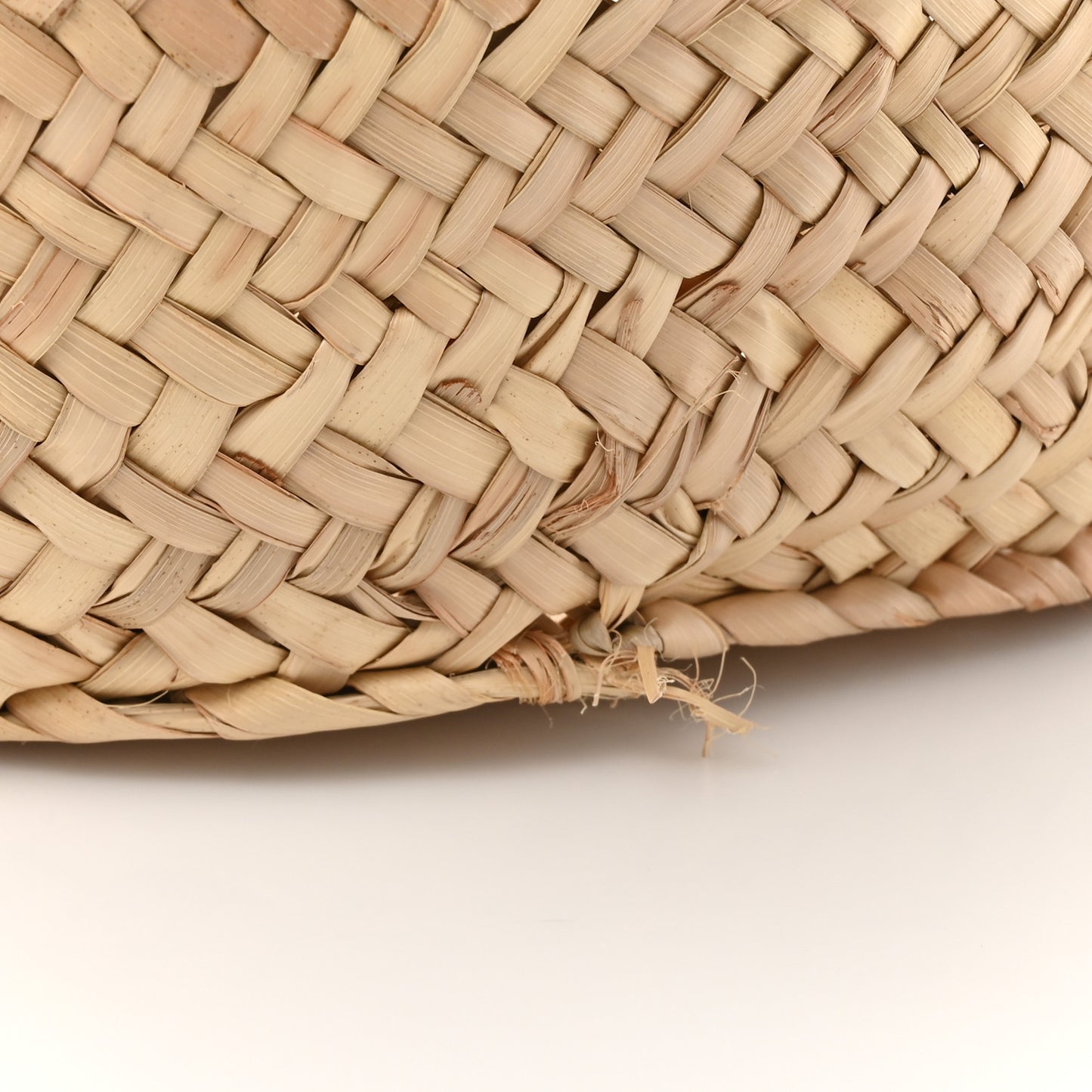 Raffia Calfskin Woven Basket Tote Bag Natural Tan