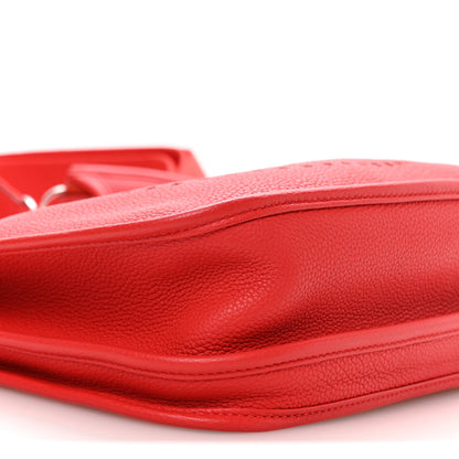 Hermes Taurillon Clemence EVELYNE III PM Rouge de Coeur 8 of 10