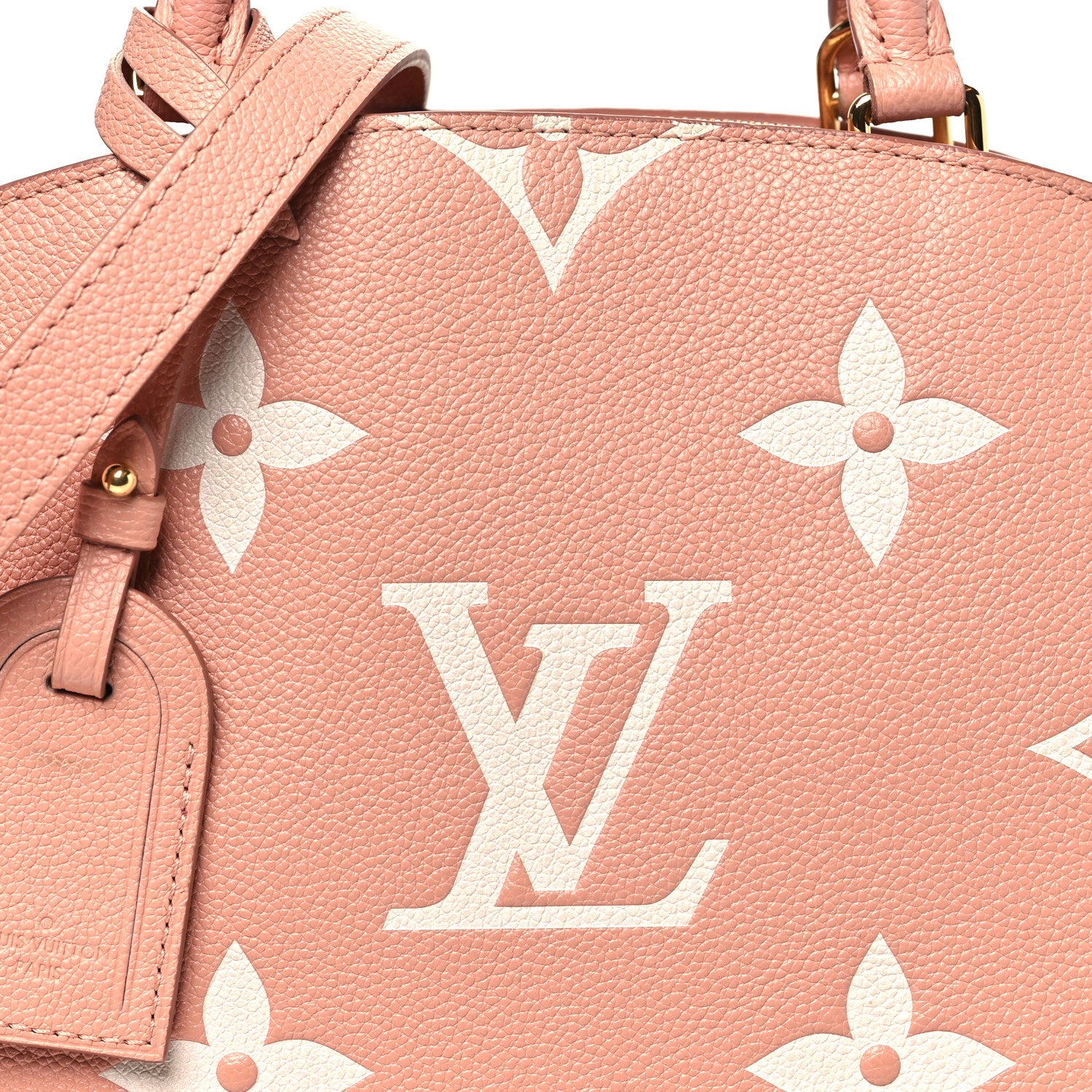 Louis Vuitton Empreinte Monogram Giant Petit Palais Rose Trianon Creme 7 of 9