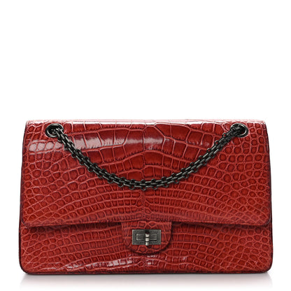 Chanel Crocodile 2.55 Reissue 227 Flap Red 1 of 9