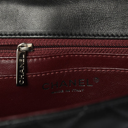 Chanel Lambskin Quilted Maxi Single Flap Black 7 of 8