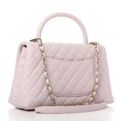 Chanel Caviar Quilted Small Coco Handle Flap Lilas Lilac 3 of 11