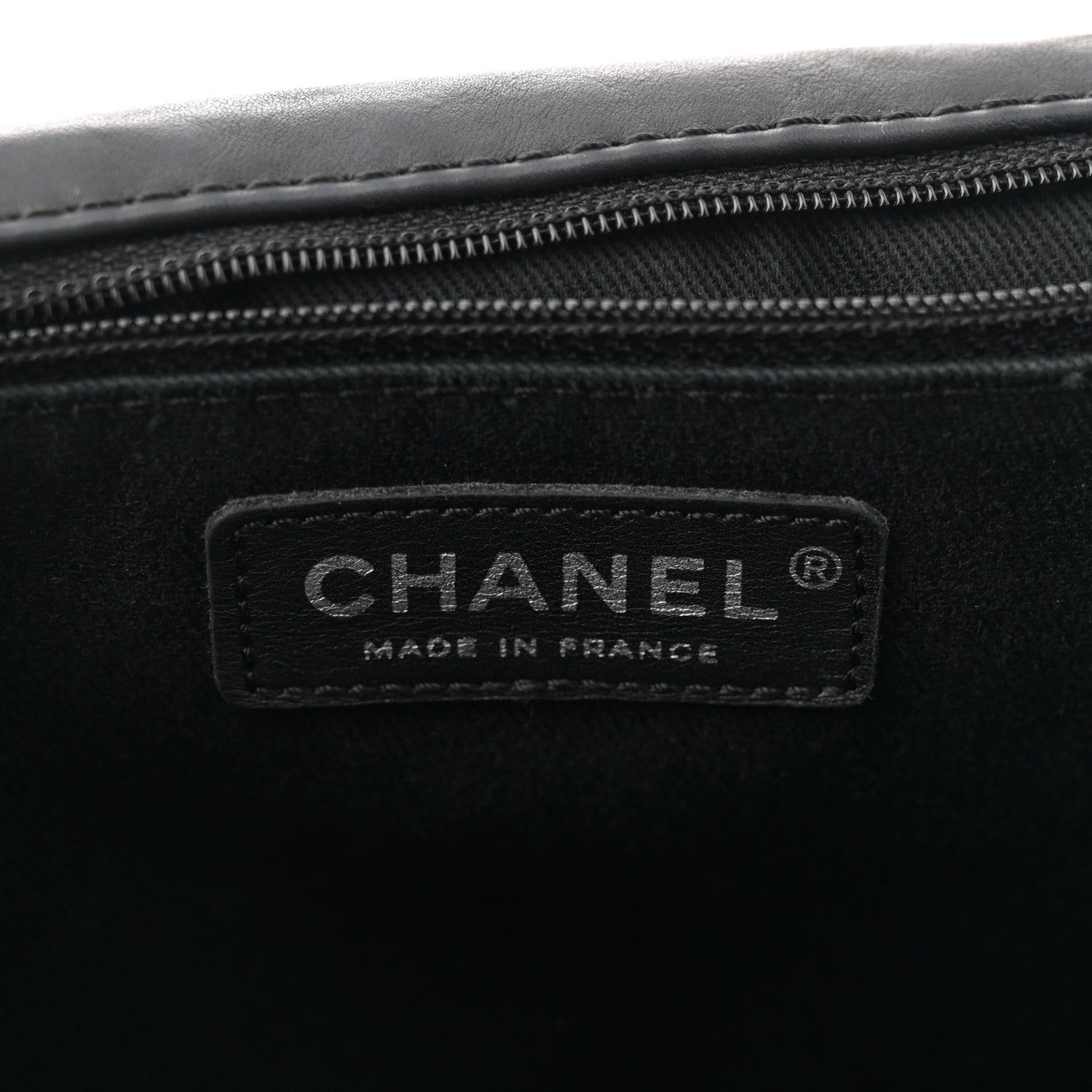 Chanel Grained Calfskin Large Natural Beauty Flap Black 6 of 11