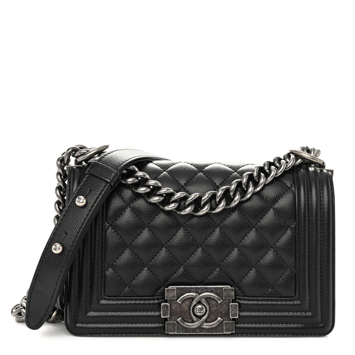 Chanel Caviar Quilted Small Boy Flap Black 1 of 10