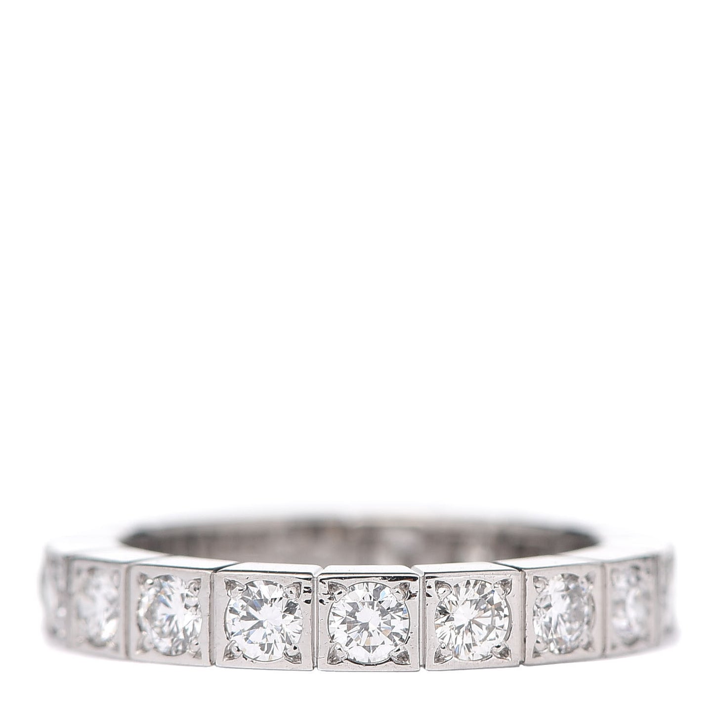 18K White Gold Diamond 3mm Lanieres Ring 47 4