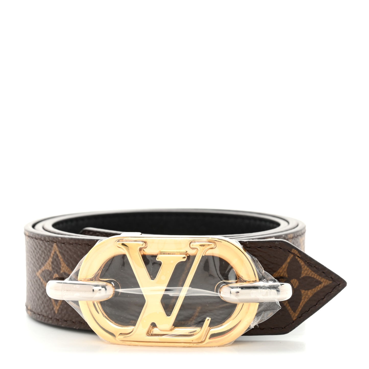 Monogram 30mm Everyday LV Chain Belt 80 32 Black