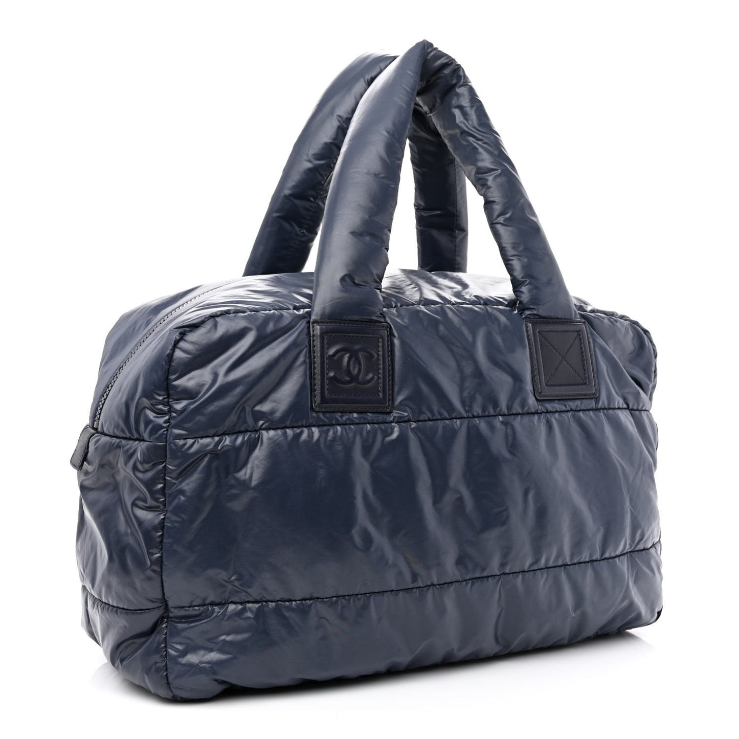Nylon Coco Cocoon Medium Reversible Tote Navy