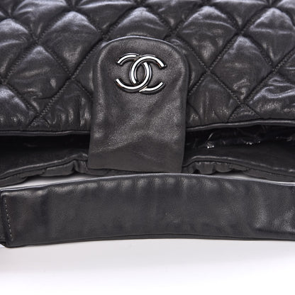 Chanel Calfskin Bubble Quilt Hobo Grey 12 of 14