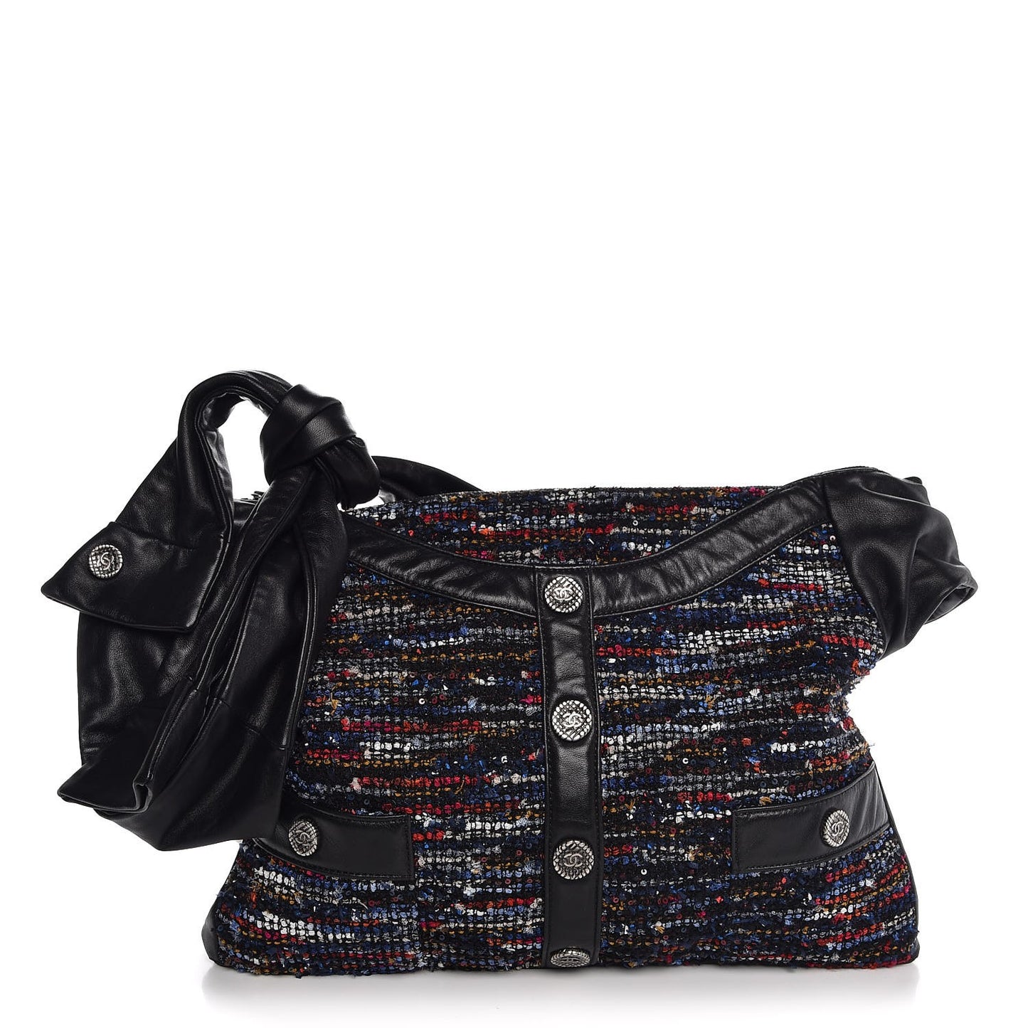 Lambskin Tweed Small Girl Bag Multicolor Black