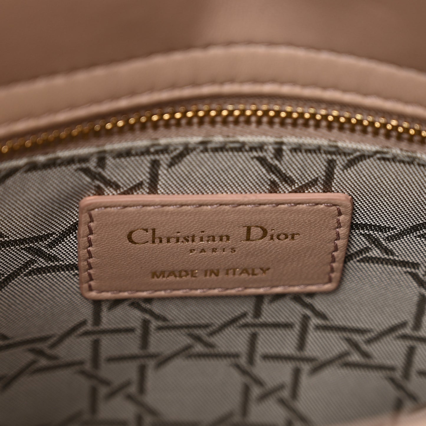 Lambskin Cannage Small My ABC Dior Lady Dior Blush