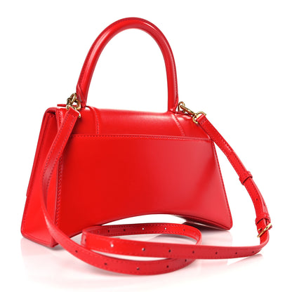 Balenciaga Shiny Box Calfskin Small Hourglass Top Handle Bag Bright Red 3 of 9