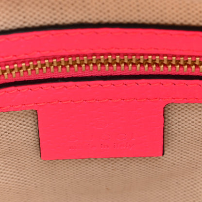 Gucci Canvas Flora Floral Shoulder Bag White Fuchsia Fluo 6 of 9