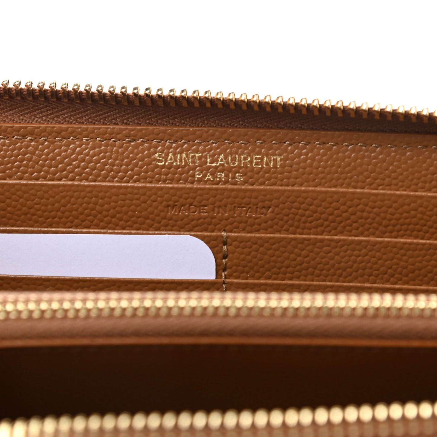 Grain De Poudre Matelasse Chevron Monogram Zip Around Wallet Naturel Dark