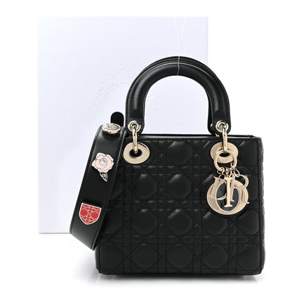 Christian Dior Lambskin Cannage Small Lucky Badges My Lady Dior Black 13 of 13
