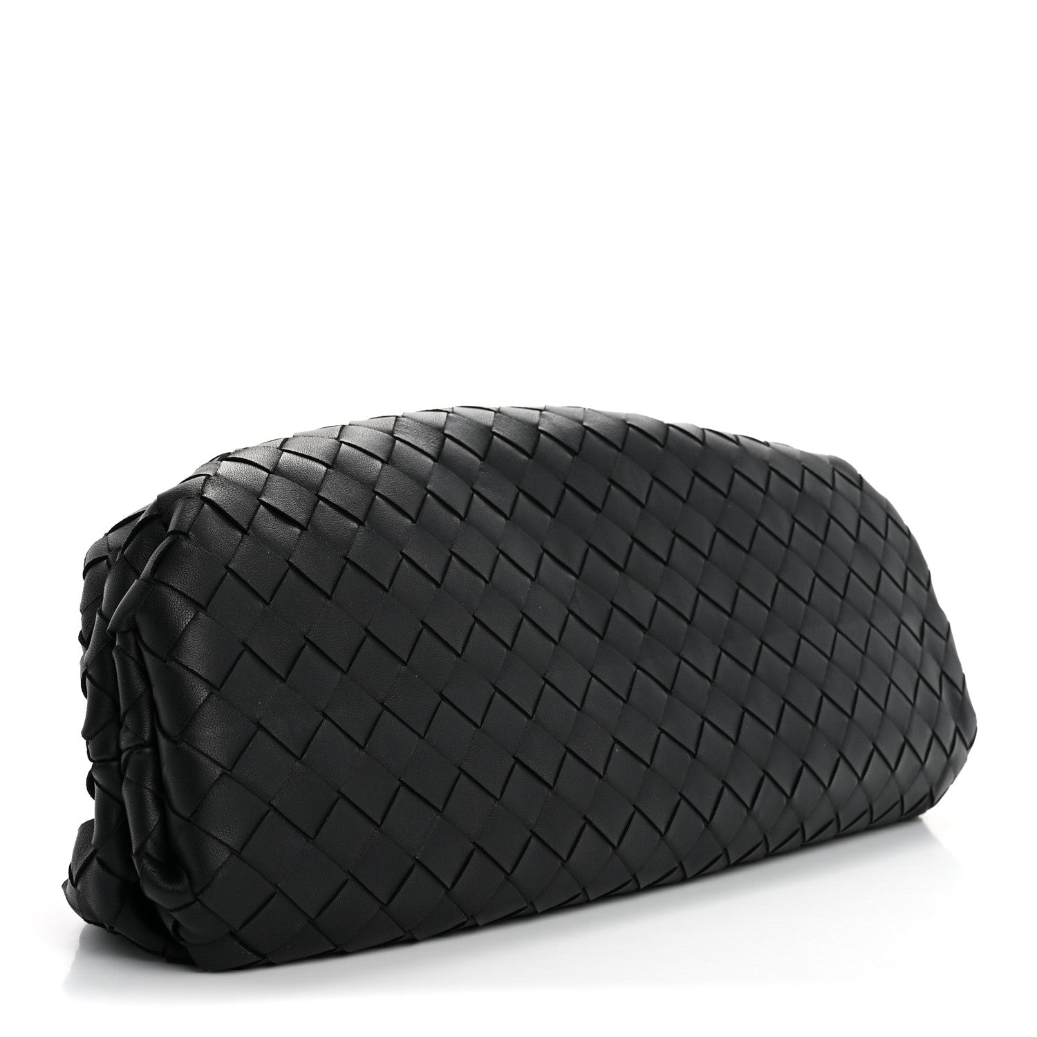 Bottega Veneta Nappa Maxi Intrecciato The Pouch Oversized Clutch Black 4 of 11