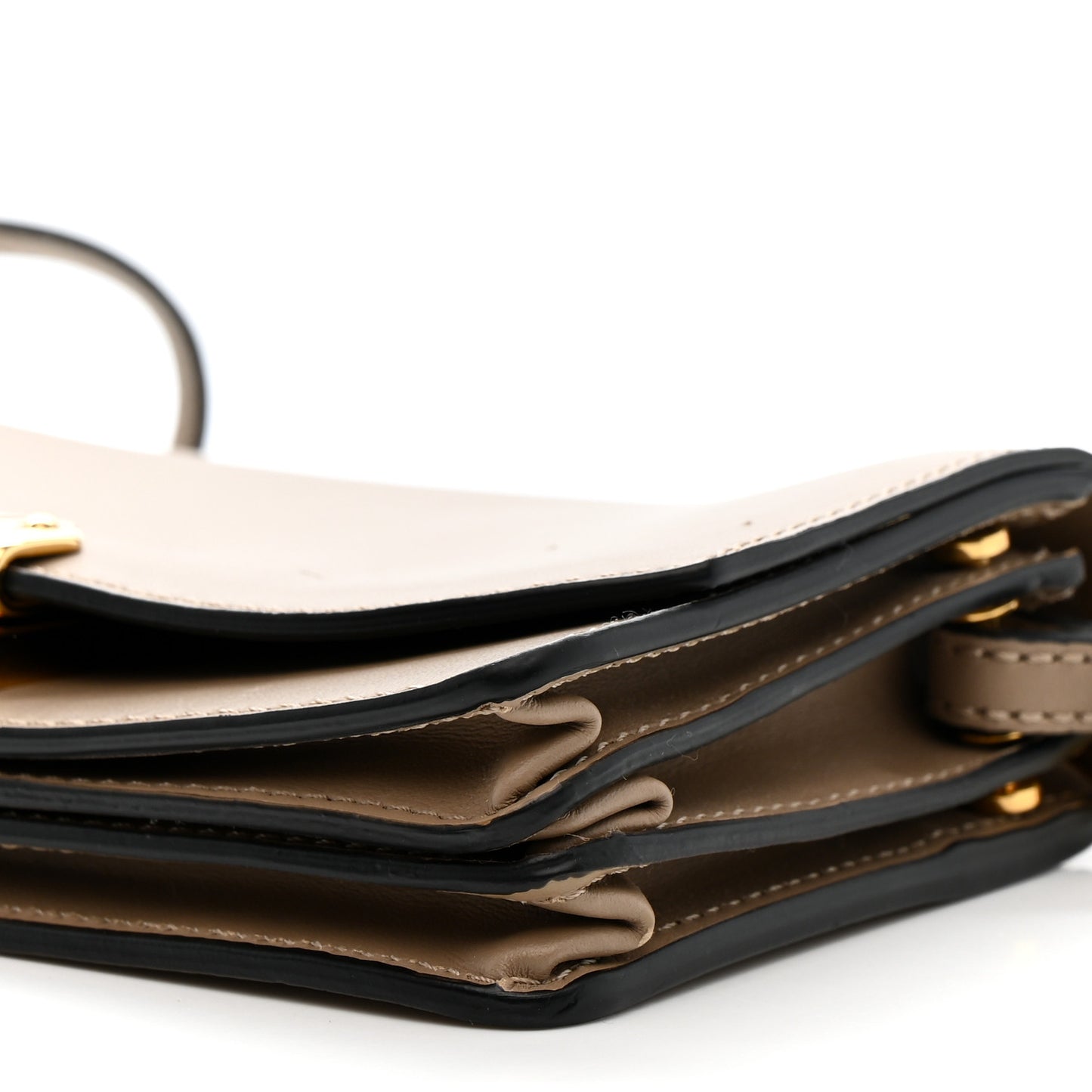 Calfskin Small Madison Chain Clutch Rose Beige