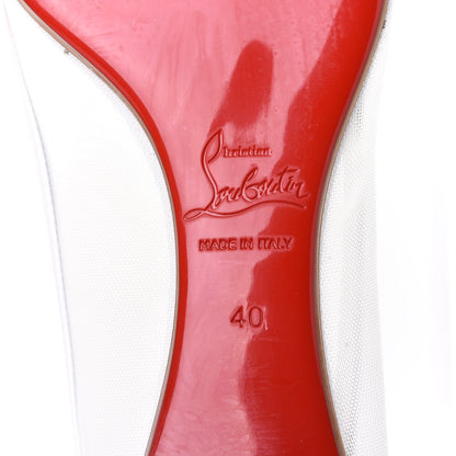 Christian Louboutin Kid Rete Galativi Flats 40 Version Bianco 8 of 11