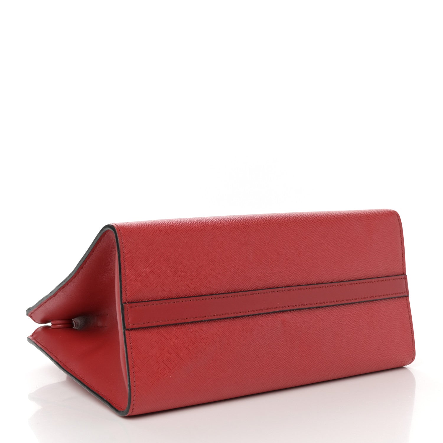 Prada Saffiano City Calfskin Small Paradigme Bag Red 4 of 17