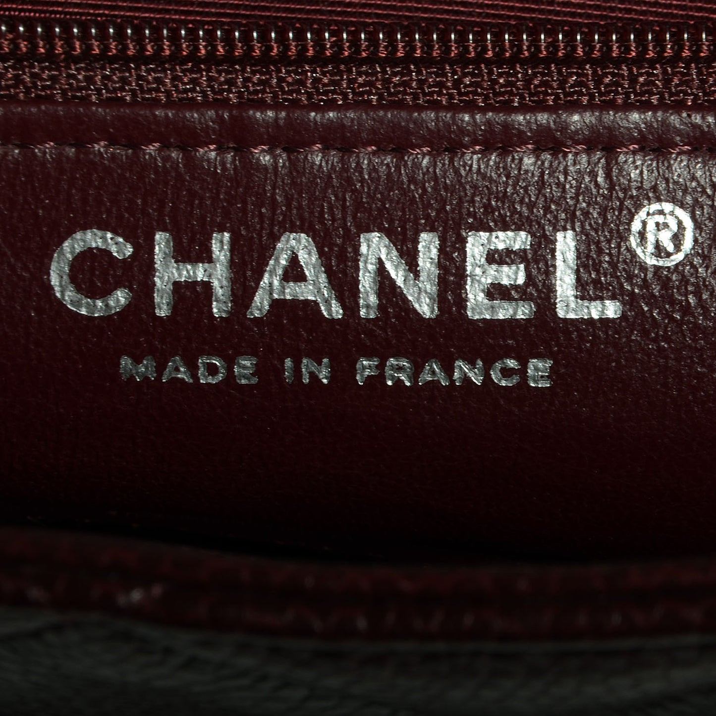 Caviar Medallion Tote Bordeaux