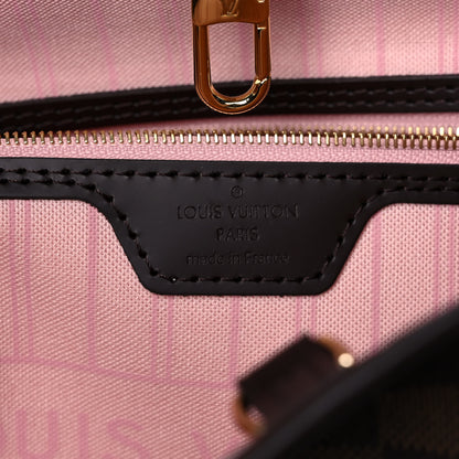 Louis Vuitton Damier Ebene Neo Neverfull MM Rose Ballerine 6 of 11