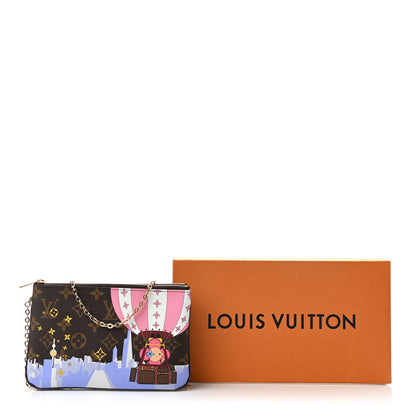 Louis Vuitton Monogram 2019 Christmas Animation Double Zip Pochette 10 of 10