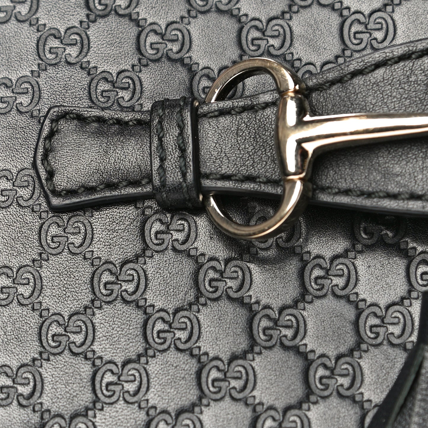 Microguccissima Mini Emily Shoulder Bag Black
