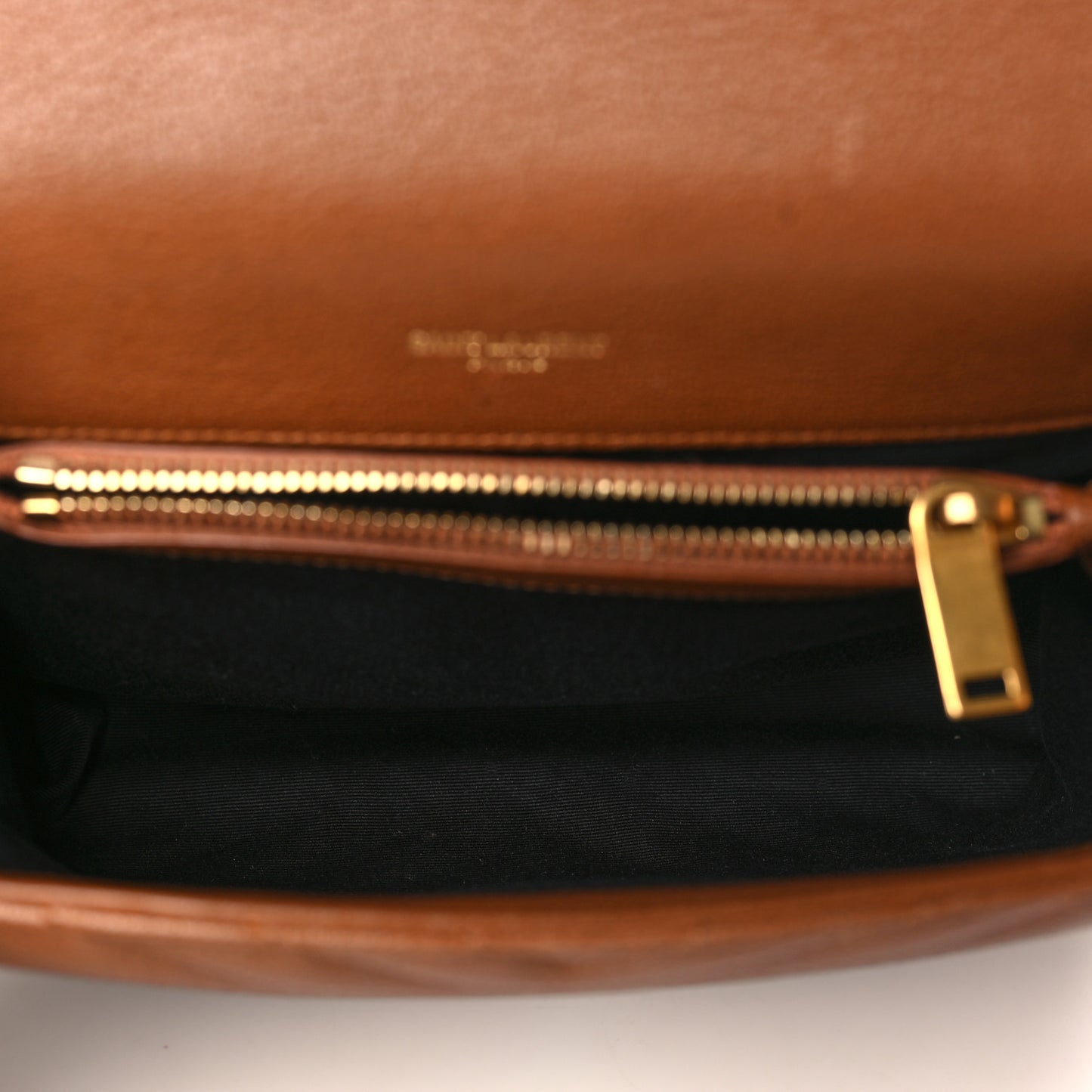 Sheepskin Matelasse Chevron Monogram Medium College Bag Brick