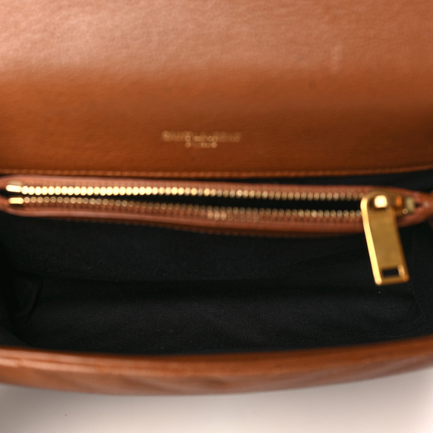 Saint Laurent Sheepskin Matelasse Chevron Monogram Medium College Bag Brick 5 of 9