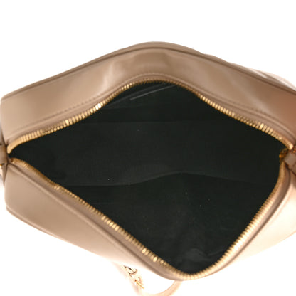 Saint Laurent Calfskin Matelasse Monogram Lou Camera Bag Dark Beige 5 of 11