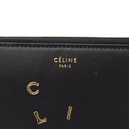 Celine Smooth Calfskin Large Alphabet Zip Around Multifunction Wallet Black 6 of 7